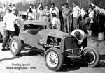 George Ponting's Ford six roadster at Berea 1948